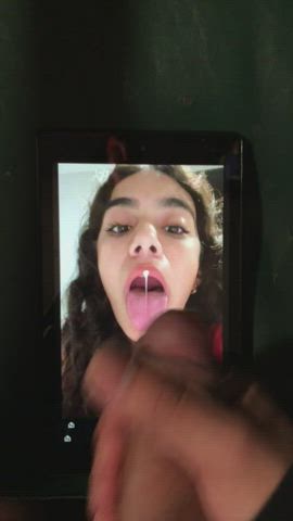 Cumshot Tongue Fetish Tribute clip