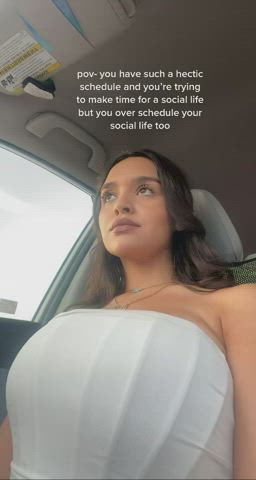 In the car