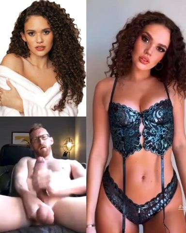 bwc babecock celebrity cumshot cute lingerie madison pettis nsfw petite clip