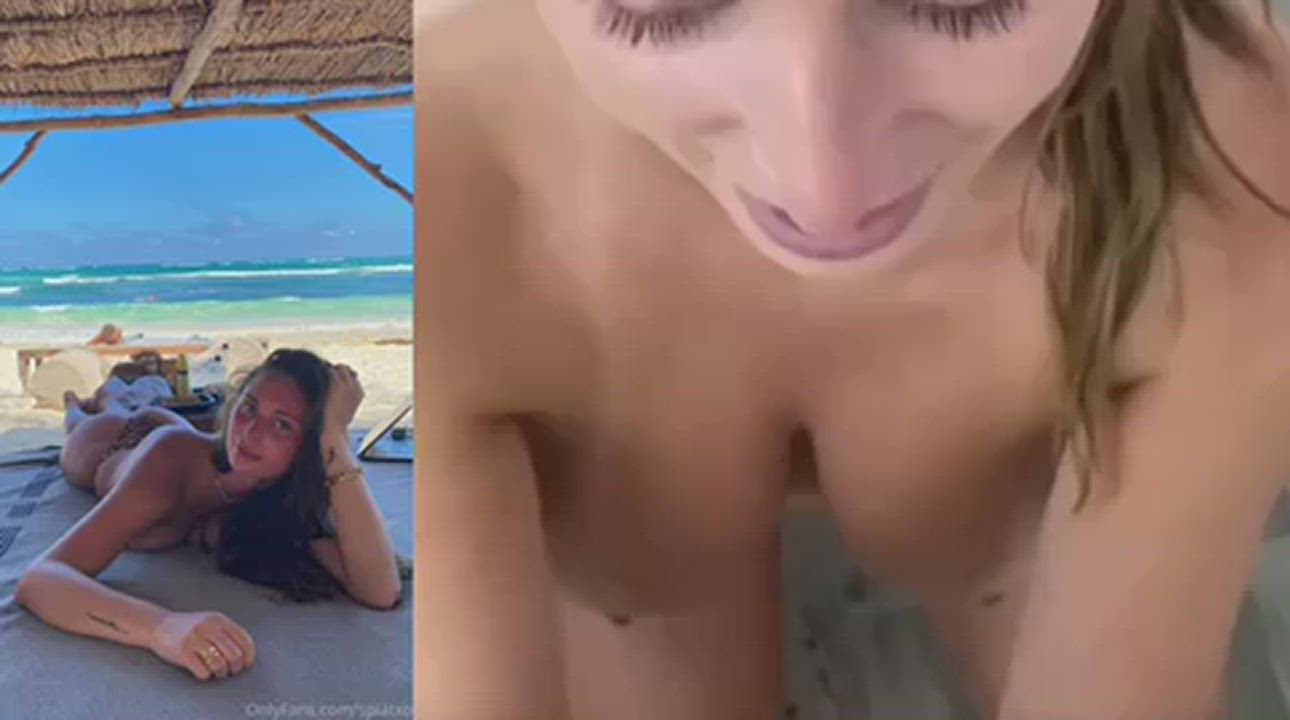 Big Tits Blonde Blowjob clip
