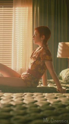 celebrity legs redhead thighs tight clip