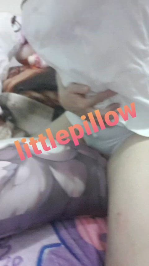 Asian Masturbating Pillow Humping Pillow Riding