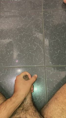 Milking my uncut cock the right way!