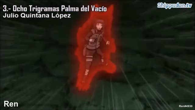 Oito Trigramas Punho Suave Naruto Shippuden