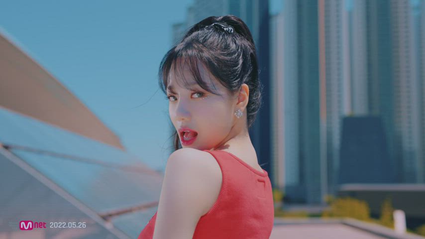 asian cute dancing korean model clip