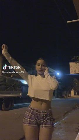 public teen tiktok clip