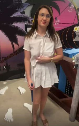 big tits flashing public clip