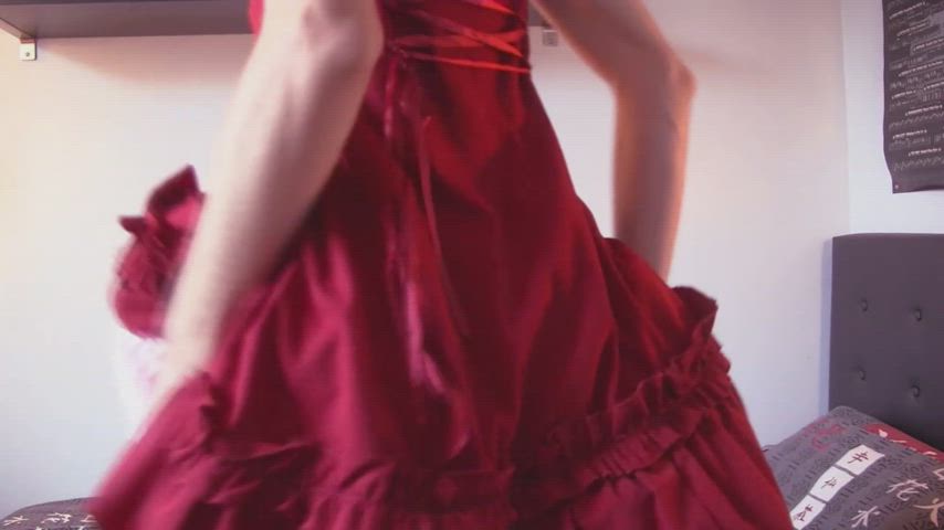 ass crossdressing dress lingerie sissy upskirt clip