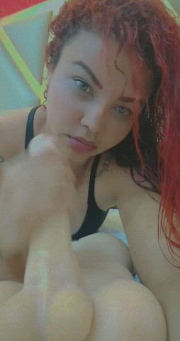 big dick blowjob camgirl dildo latina masturbating redhead saliva sucking clip