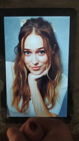 alycia debnam-carey brunette celebrity cum cumshot facial tribute clip