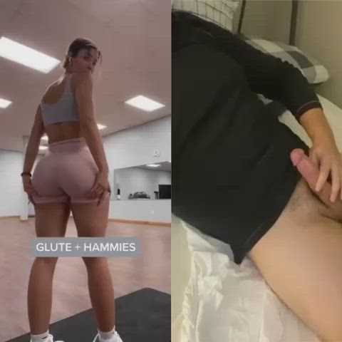 babecock big ass cumshot ebony fitness lightskinned nsfw twins clip