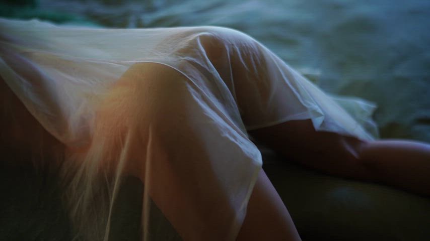 Sheer fabric Pussy reveal in 3... 2...