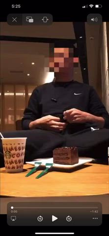 Cum Food Fetish Public clip