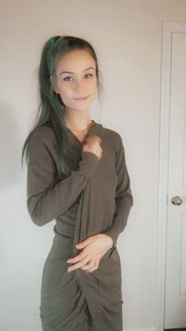 18 Years Old Petite Skinny Small Tits White Girl clip
