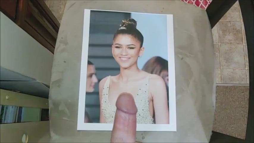 Cumshot Skinny Tribute Zendaya clip