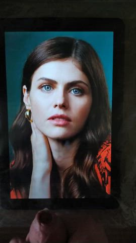 alexandra daddario brunette celebrity cum cumshot facial tribute clip