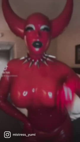 crossdressing latex mistress rubber clip
