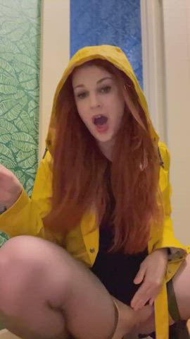 Iβm wearing a raincoat but you donβt have to
