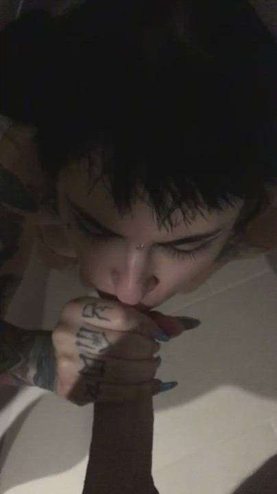 Blowjob Cock Worship Foreskin Sucking clip