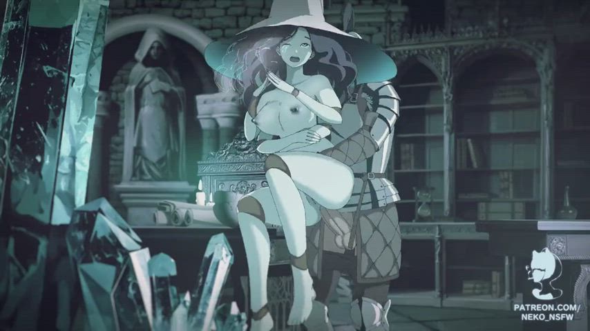 animation boobs bouncing tits elf elsa jean hentai rule34 clip