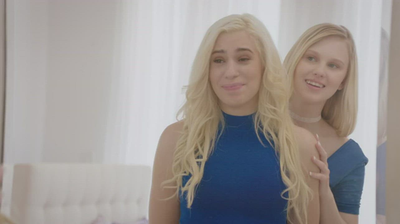 Blonde Interracial Threesome clip