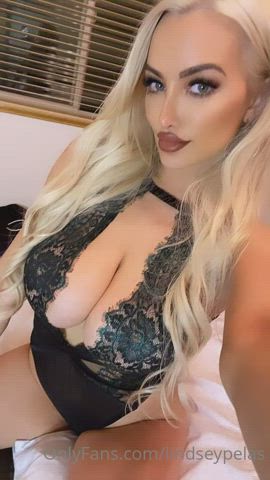 blonde lingerie sensual clip