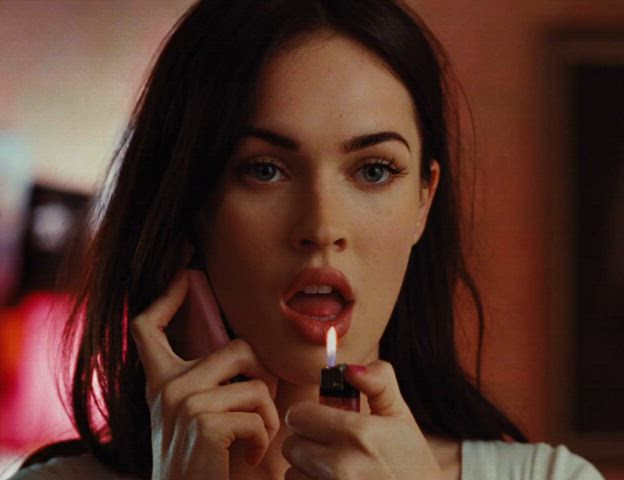 celebrity female megan fox tongue fetish clip