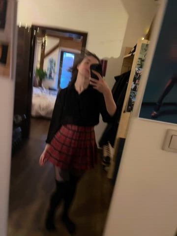art blonde blue eyes polish schoolgirl clip