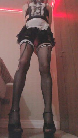 chastity crossdressing maid clip