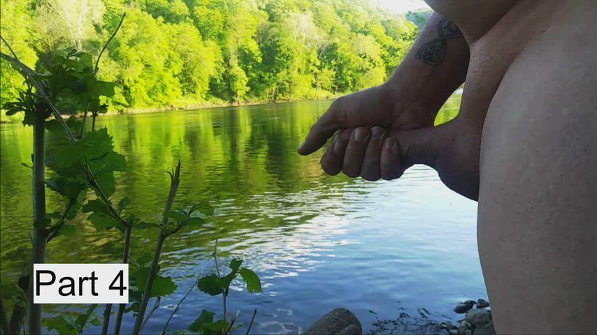 Cock Cum Cumshot Male Masturbation Outdoor clip