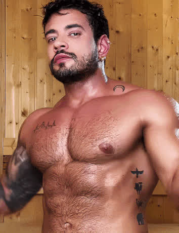 gay male muscles sexy worship flexing clip