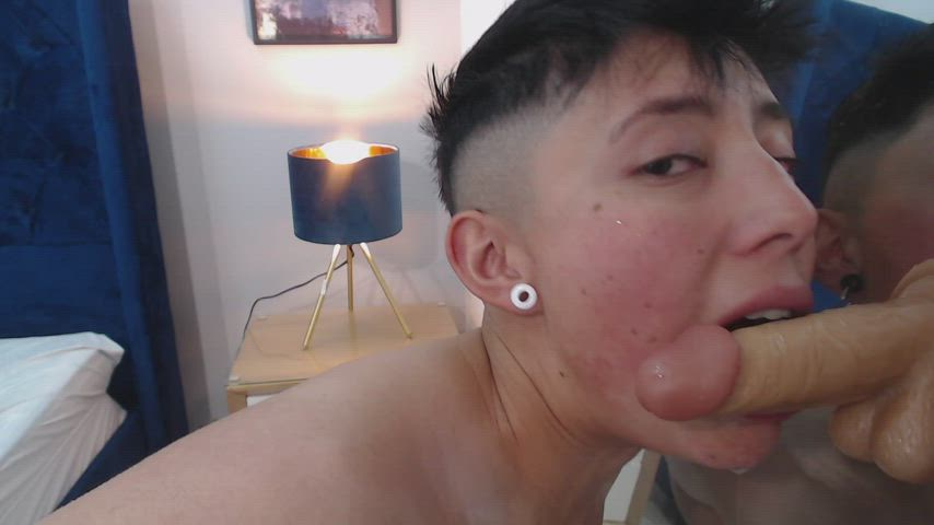 amateur blowjob cute deepthroat sex sloppy teen teens toy clip