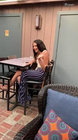 Blowjob Brunette Public clip