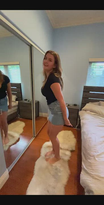 Big Tits Blonde Undressing clip