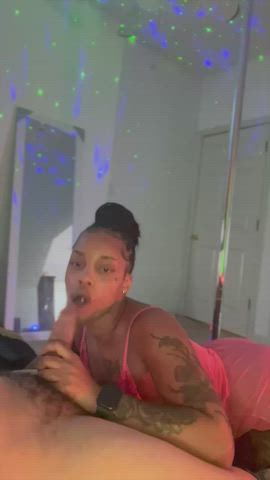 bbc blowjob ebony findom tease clip