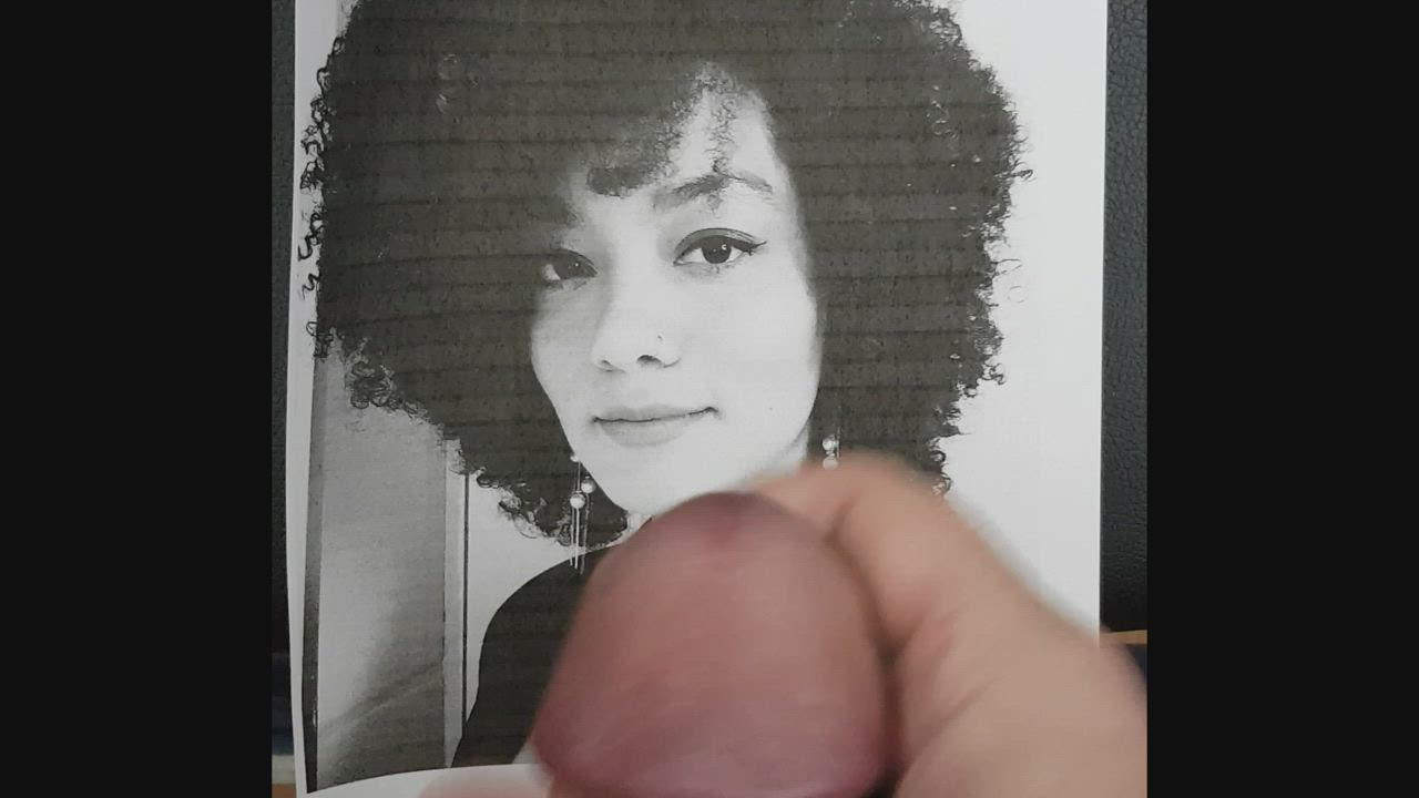 afro brazilian coworker cumshot ejaculation hair jerk off tribute clip