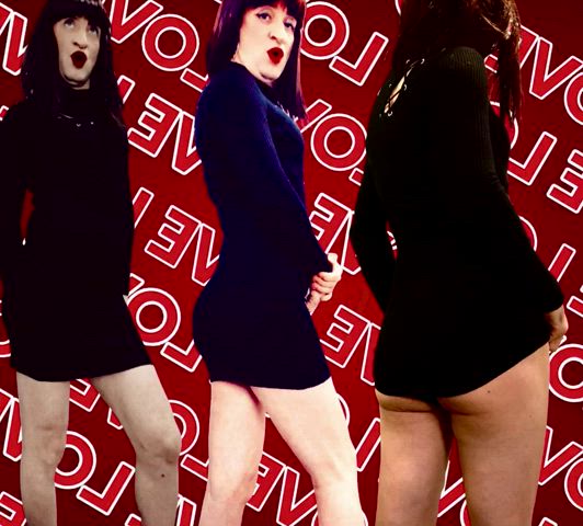 ass clothed crossdressing legs trans clip