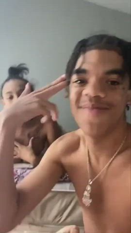 Big Tits Ebony Flashing clip