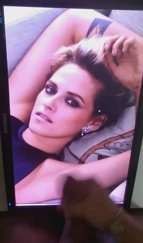 celebrity jerk off kristen stewart tribute clip