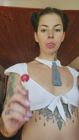 Brunette OnlyFans Tattoo clip