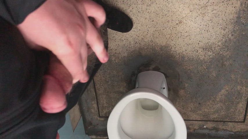 gay handjob male masturbation masturbating mutual masturbation public toilet clip