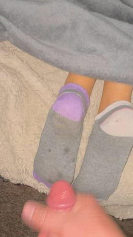 ankle socks cum cum on feet clip