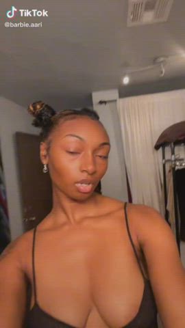 Ebony Lingerie Nipple Nipples Nipslip clip