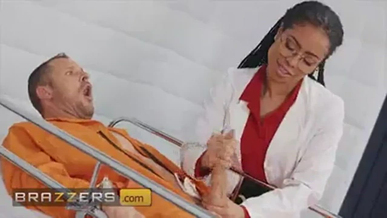 Doctor Handjob Kira Noir Patient Prison clip