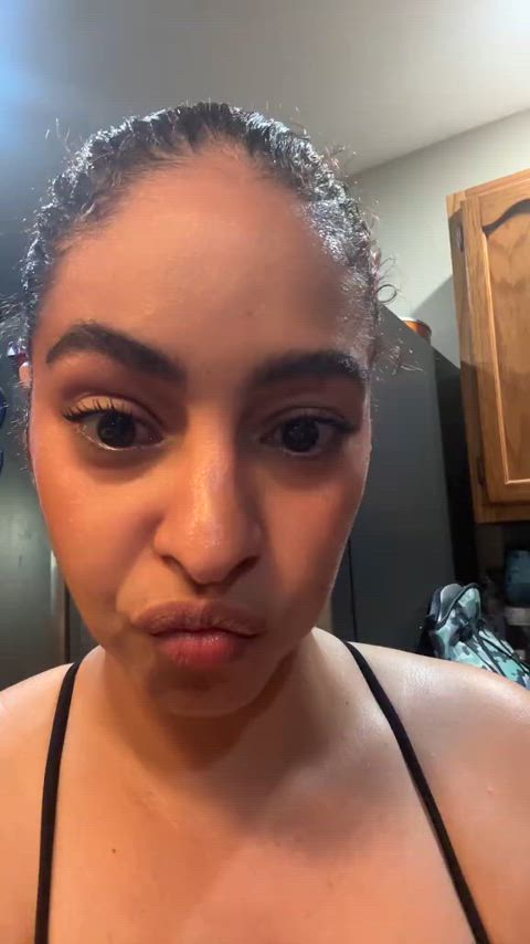 latina long tongue tongue tongue fetish clip