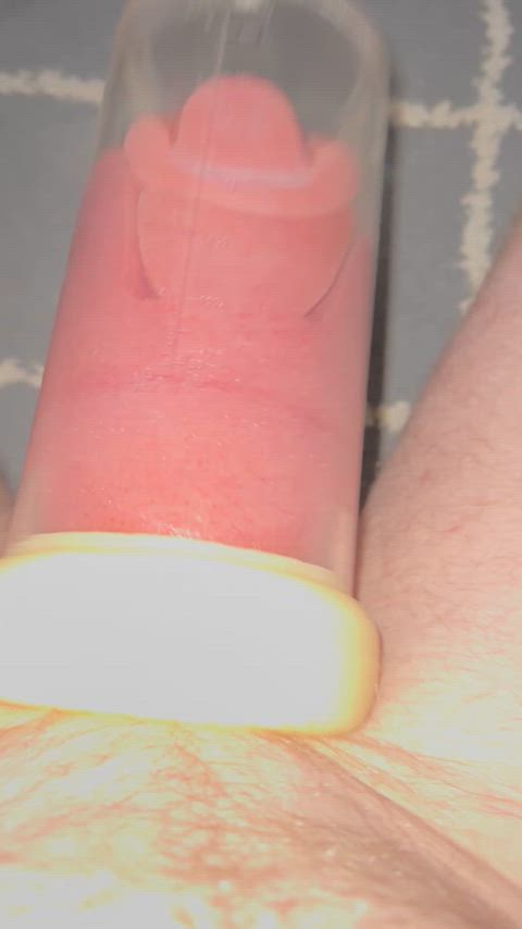 amateur masturbating penis pump clip