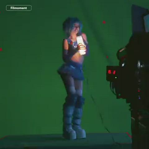 Blue Cum Dancing clip
