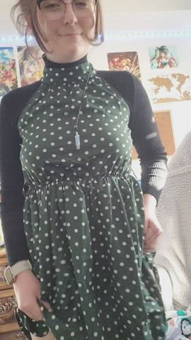 Cute Dress Flashing Geek Retro clip