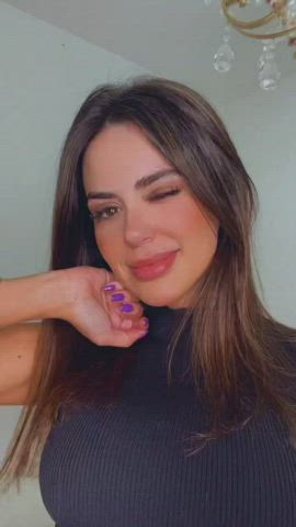 brazilian brown eyes brunette dani facial goddess hair labia tease clip