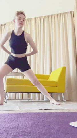 Stretching Tight Yoga clip